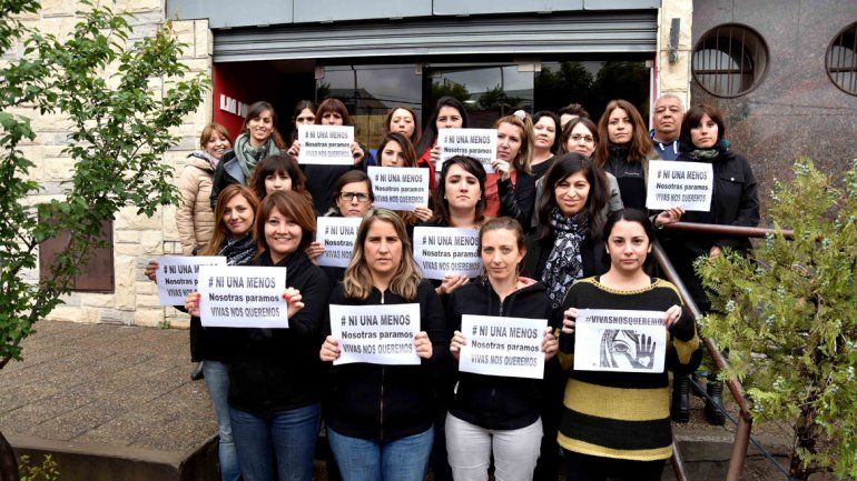 Compañeras de LM Neuquén y LU5.