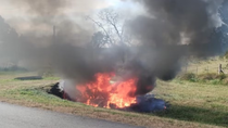 El trágico accidente dejó dos personas fallecidas / Foto Infobae.