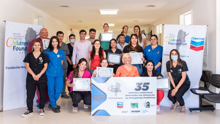 Médicos y enfermeros de Añelo se capacitaron en emergencias pediátricas