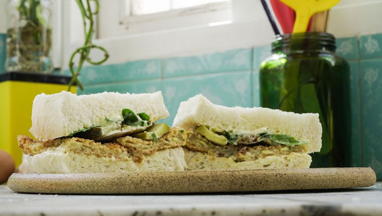 Sándwich veggie de zucchini, fácil y muy rico