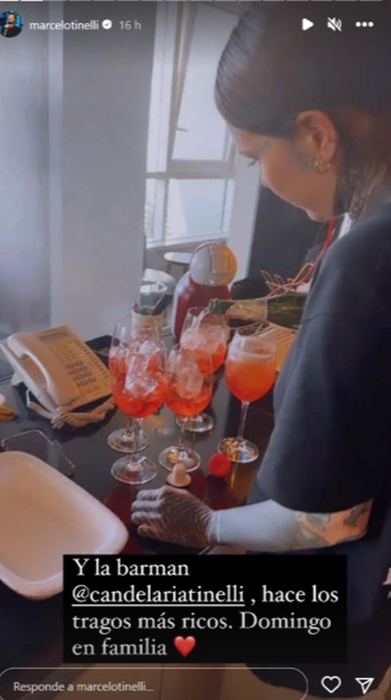 Cande fue la encargada de preparar los tragos para amenizar la espera. Cande fue la encargada de preparar los tragos para amenizar la espera.