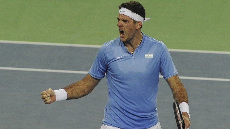 Enorme Delpo: bajó a Karlovic y dejó la serie empatada 1 a 1