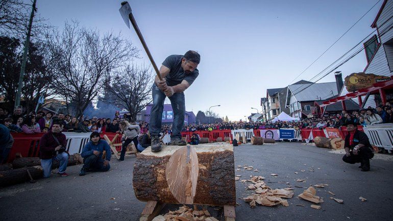 El Montañés tuvo a su fiesta con hacheros, asado y música
