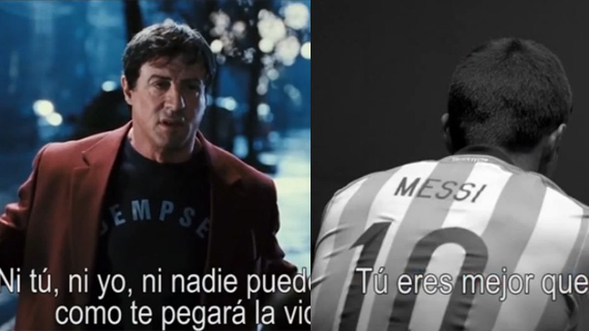 Discurso Rocky Mirá el video motivacional de Rocky para Messi