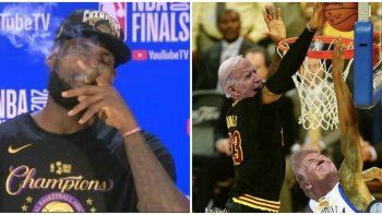 lebron se burlo de trump y festejo con un meme viral lebron se burlo de trump y festejo con un meme viral
