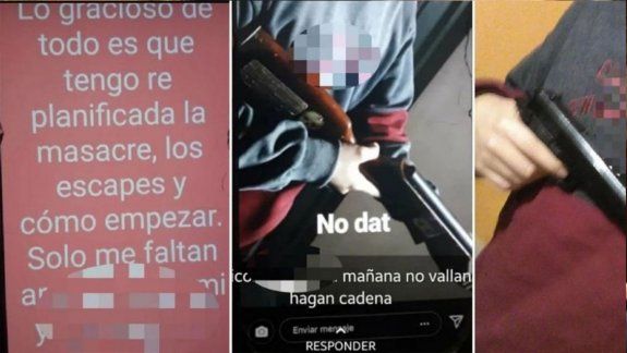 Alumno amenazó con hacer una masacre en su escuela
