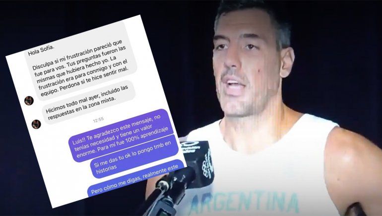 Un caballero: Scola le respondió mal a una periodista y luego le pidió disculpas