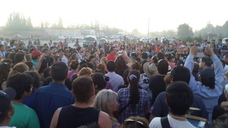 Los taxistas y remiseros cortaron la ruta en 2014 para reclamar seguridad.