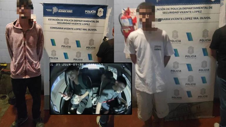 Los dos jóvenes fueron detenidos. El video se viralizó en redes sociales.