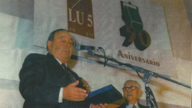 Néstor Radivoy con Eduardo Alizeri. Foto: familia Radivoy