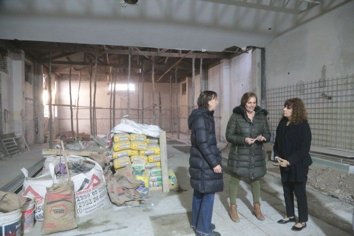 La obra del nuevo Mercado Cultural avanza en Neuquén / Foto Prensa Municipio