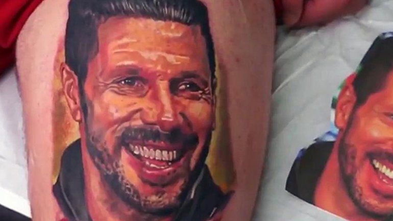 Un hincha del Atletli se tatuó para homenajear a Diego Simeone