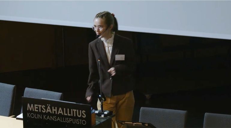 ¿Qué esperan los jóvenes para la vida laboral y la sociedad futura?, fue el título de la disertación de Marianela Pepe en el Foro de Koli en Finlandia. ¿Qué esperan los jóvenes para la vida laboral y la sociedad futura?, fue el título de la disertación de Marianela Pepe en el Foro de Koli en Finlandia.