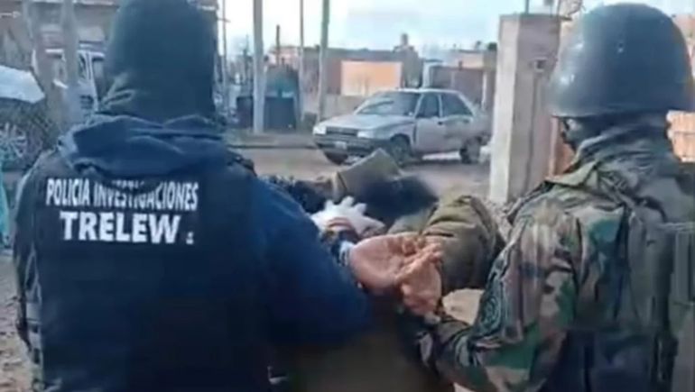 Uno de los detenidos en Chubut