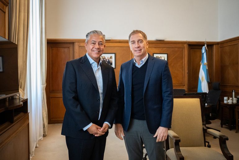 Un nuevo encuentro entre Rolando Figueroa y Diego Santilli por obras para la provinciaFigueroa