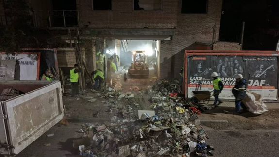 Los trabajos de limpieza se extenderán cinco noches.