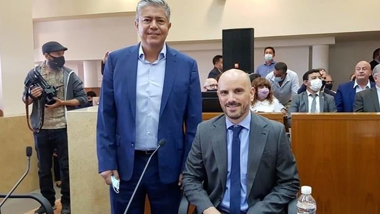 Rolando Figueroa junto a Juan Luis Ousset, que será el futuro Jefe de Gabinete.