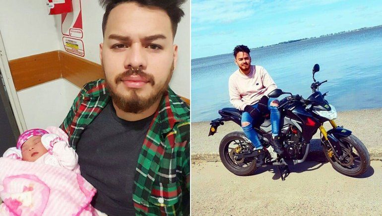 Iba en moto, le tiraron un piedrazo y murió al chocar