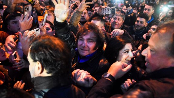 Javier Milei este lunes en Mar del Plata.