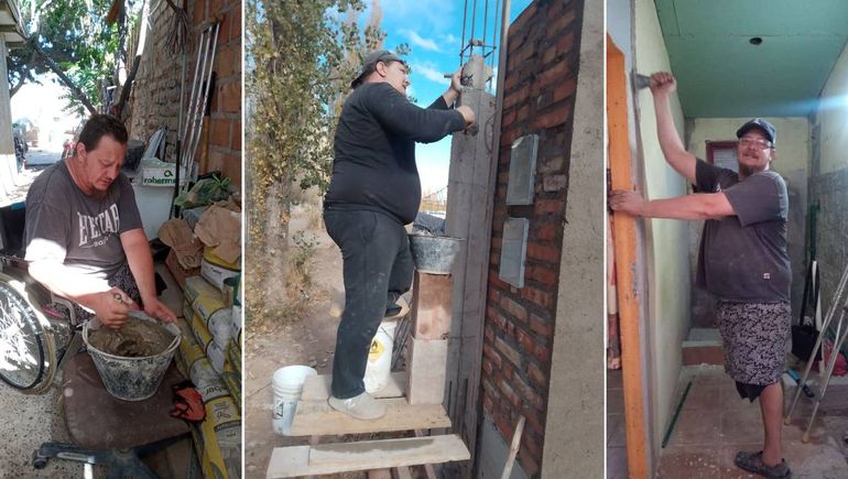 Por el boca a boca, algunos vecinos de Neuquén y Plottier le encargan trabajos. Por el boca a boca, algunos vecinos de Neuquén y Plottier le encargan trabajos.