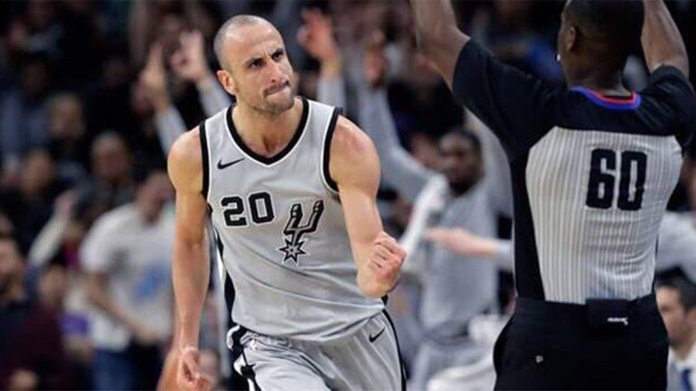 Manu aportó poco, pero los Spurs le dieron una paliza a Denver
