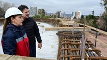 El nuevo puente del Acceso Norte toma forma: el despliegue para montar su estructura El nuevo puente del Acceso Norte toma forma: el despliegue para montar su estructura