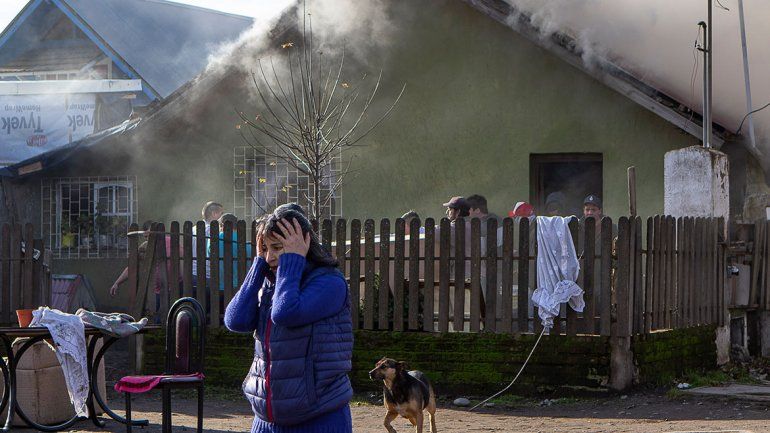 Una abuela y sus nietos se salvaron de un voraz incendio