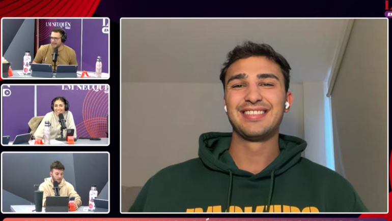 El joven creador habló en vivo en el stream de LM Neuquén en vivo.