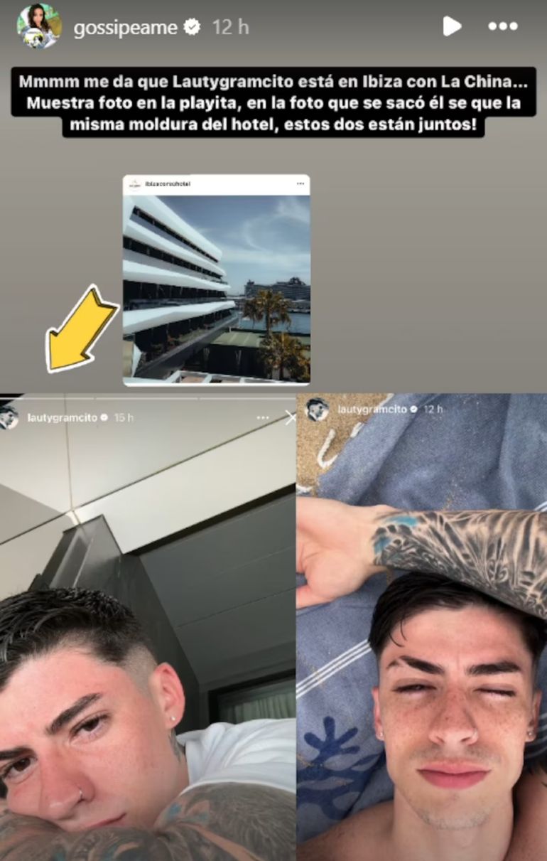 Las pruebas que vinculan a la China Suárez y Lauty Gram Las pruebas que vinculan a la China Suárez y Lauty Gram