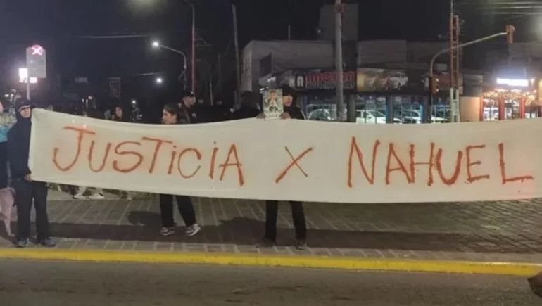 Movilización por Nahuel Marcial en Caleta Olivia