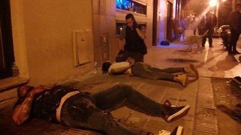 Noche violenta: pelea callejera terminó con un joven hospitalizado