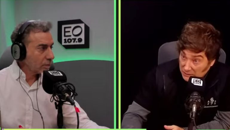 Javier Milei brindó este 9 de julio una entrevista a Luis Majul