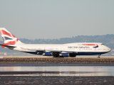 Foto de archivo de un Boeing 747-400 de British Airways aterrizando en el Aeropuerto Internacional de San Francisco. Feb 14, 2015.  REUTERS/Louis Nastro
