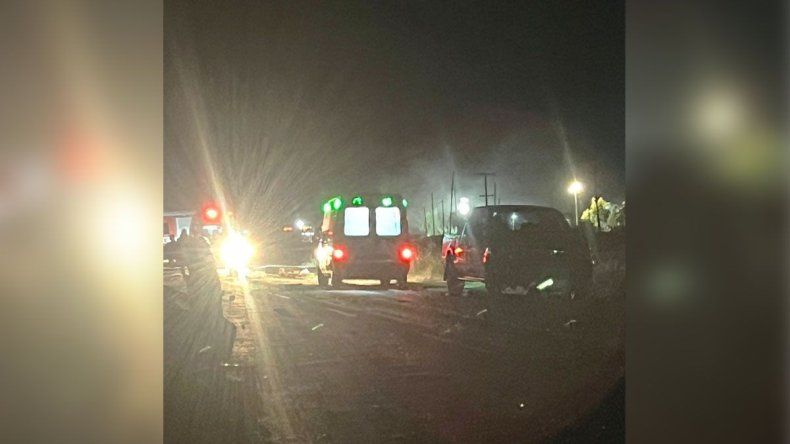 La imagen en la zona del trágico accidente. | LM Neuquen La imagen en la zona del trágico accidente.
