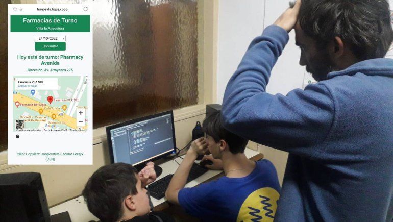 Alumnos crearon una app para conocer y ubicar las farmacias de turno