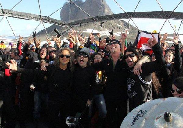 Metallica cumplió su sueño de tocar en la Antártida