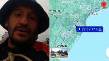 ¡locura! el hincha de boca que se fue caminando a rio de janeiro para la final ¡locura! el hincha de boca que se fue caminando a rio de janeiro para la final