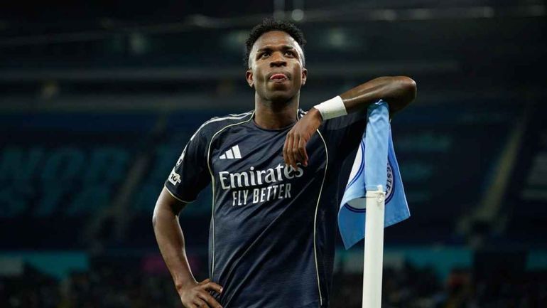 El polémico gesto de Vinicius en la Champions.