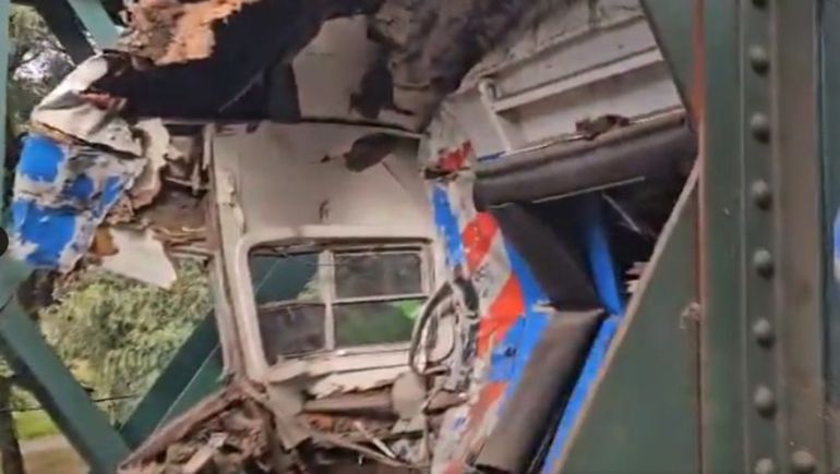 El impactante choque de trenes tuvo lugar en Palermo, Buenos Aires. El impactante choque de trenes tuvo lugar en Palermo, Buenos Aires.