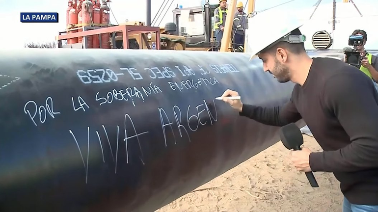 Se realizó la última soldadura del gasoducto Néstor Kirchner