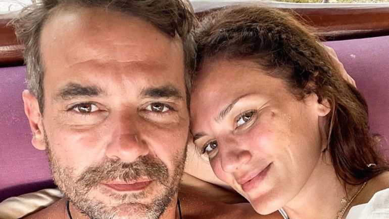 Pedro Alfonso y Paula Chaves viajaron junto a sus hijos.