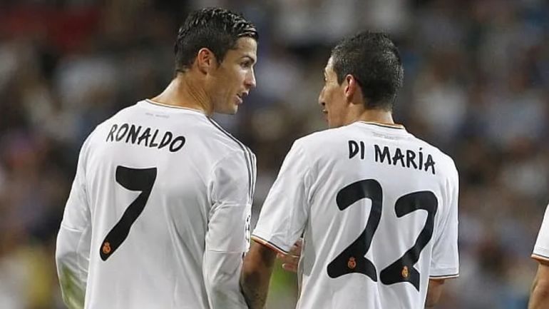 Ángel Di María y Cristiano Ronaldo Ángel Di María y Cristiano Ronaldo