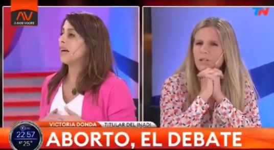 Victoria Donda y Cynthia Hotton protagonizaron un cruce al aire por el aborto