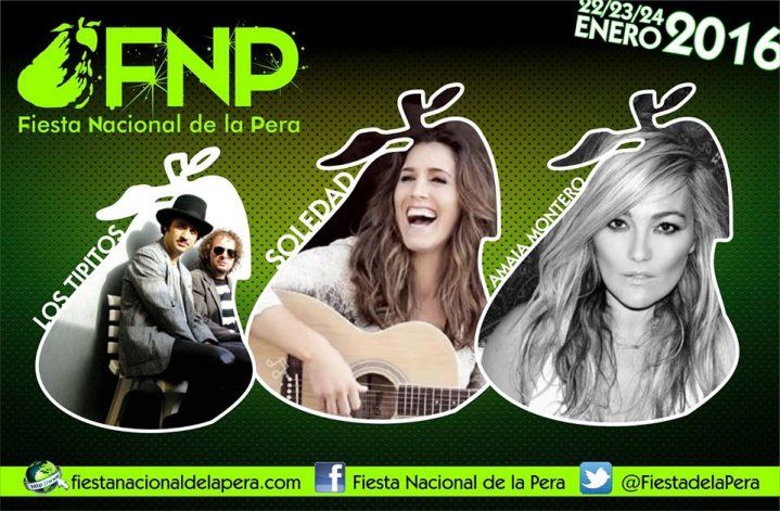 Los Tipitos, Soledad y Amaia Montero en la Fiesta de la Pera