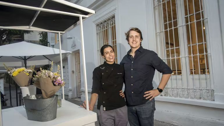 Christian Soldán y su novia, Denise Christian Soldán y su novia, Denise