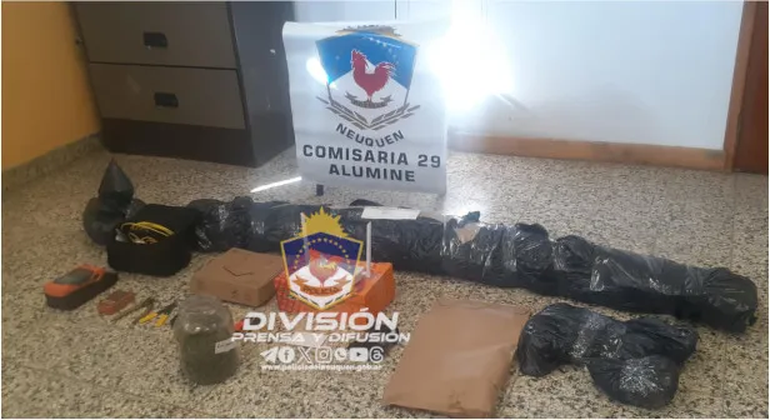 Aluminé: investigaban un robo y encontraron un narcovivero