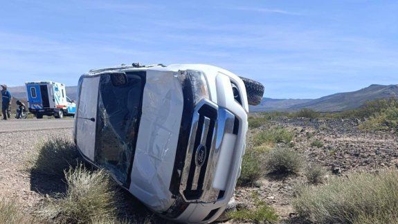 Se produjo un vuelco a 4 kilómetros de Buta Ranquil.