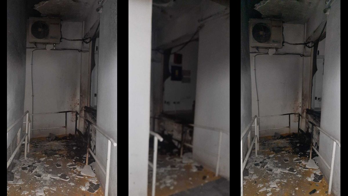 Sin luz en PAMI Neuquén por un incendio: se quemó un colchón y un joven en situación de calle fue demorado