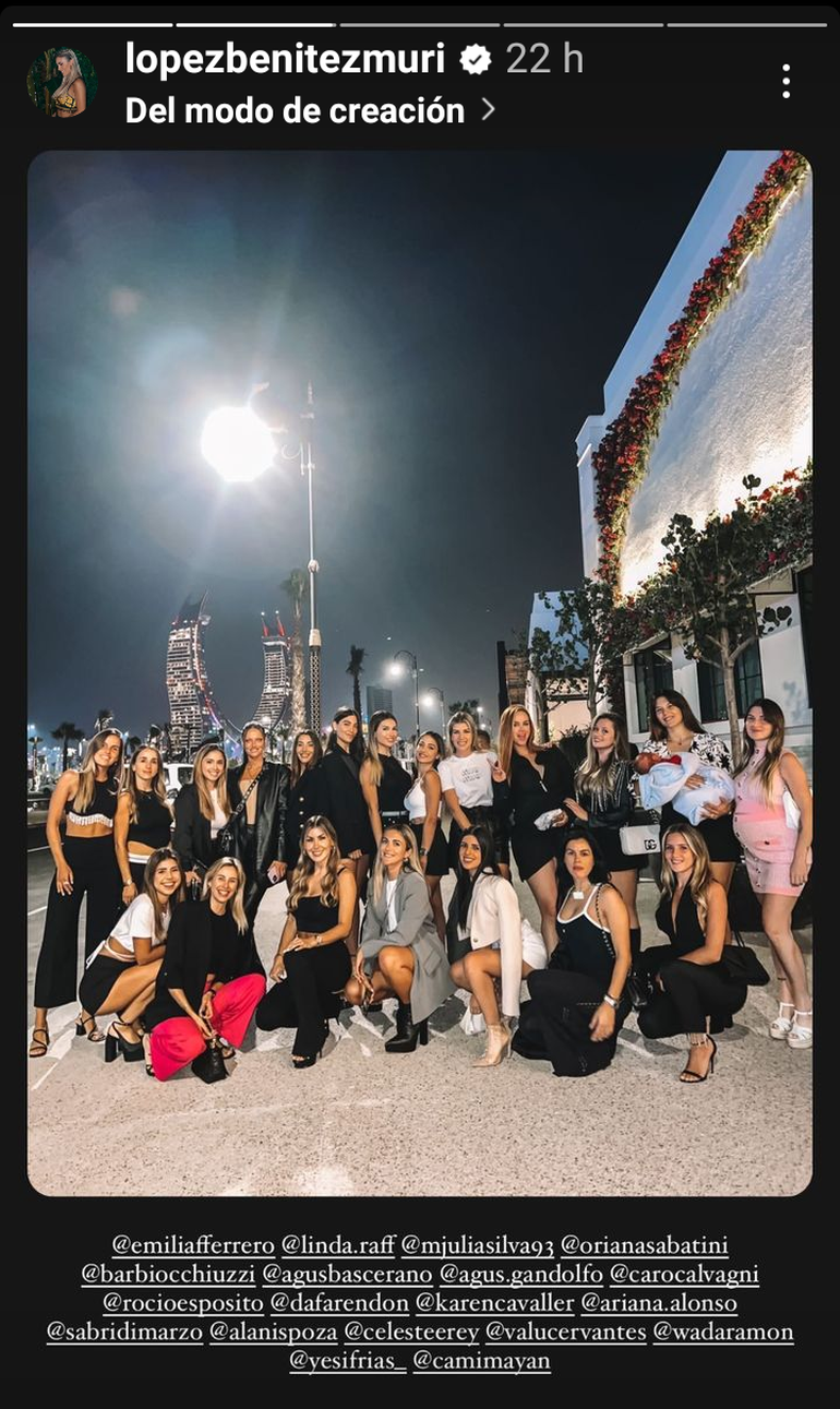 Como ya es costumbre, las mujeres de la selección compartieron una cena. Emilia Ferrero también estuvo presente en el encuentro.