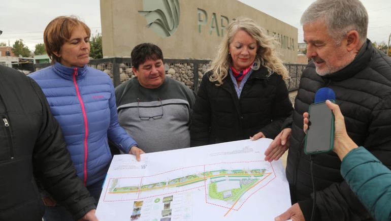 Se consolida la obra del parque lineal en Parque Industrial